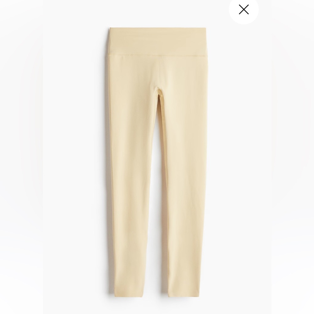 H&M Softmove Buttery Yellow Leggings Flare & Tapered - Picture 11 of 11